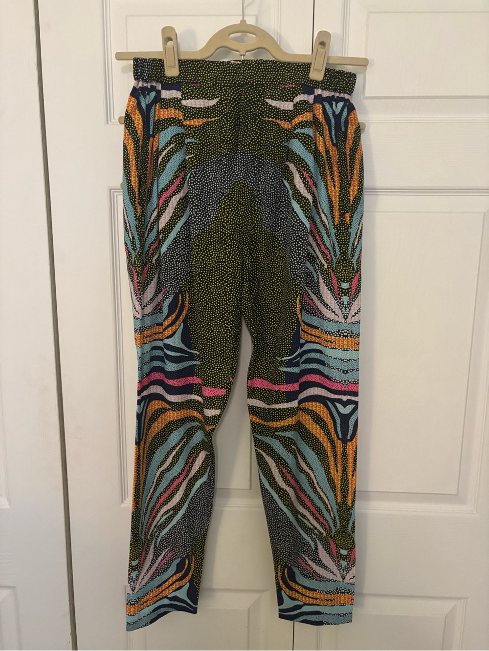 Mara Hoffman Multicolor Abstract Zebra-Print Leggings